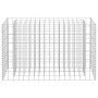 Arriate de gaviones de acero galvanizado 90x30x60 cm