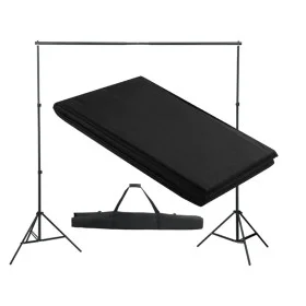 Hintergrundträgersystem 300x300 cm schwarz von vidaXL, Geld - Ref: Foro24-160067, Preis: 74,80 €, Rabatt: %