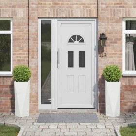 Jardinera 2 pcs 30 x 30 x 75 cm Acero