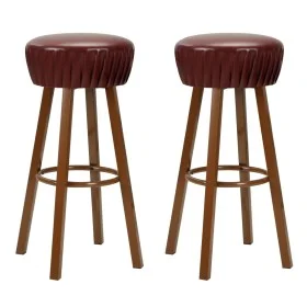 Taburetes de cocina 2 unidades cuero sintético marrón von vidaXL, Küchenhocker - Ref: Foro24-246731, Preis: 113,93 €, Rabatt: %