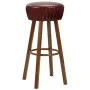 Taburetes de cocina 2 unidades cuero sintético marrón by vidaXL, Kitchen stools - Ref: Foro24-246731, Price: 113,93 €, Discou...