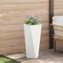 Jardinera 2 pcs 30 x 30 x 75 cm Acero