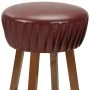 Taburetes de cocina 2 unidades cuero sintético marrón by vidaXL, Kitchen stools - Ref: Foro24-246731, Price: 113,93 €, Discou...