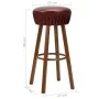 Taburetes de cocina 2 unidades cuero sintético marrón by vidaXL, Kitchen stools - Ref: Foro24-246731, Price: 113,93 €, Discou...