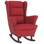 Rocking chair with red velvet rubberwood legs by vidaXL, Rocking chairs - Ref: Foro24-329368, Price: 256,85 €, Discount: %