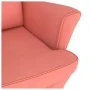 Schaukelstuhl mit rosa Samtbeinen aus Gummiholz von vidaXL, Schaukelstühle - Ref: Foro24-329367, Preis: 290,28 €, Rabatt: %