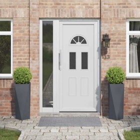 Jardinera 2 pcs Antracita 30 x 30 x 75 cm Acero