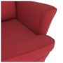 Schaukelstuhl mit roten Samtbeinen aus Gummibaumholz von vidaXL, Schaukelstühle - Ref: Foro24-329368, Preis: 256,85 €, Rabatt: %