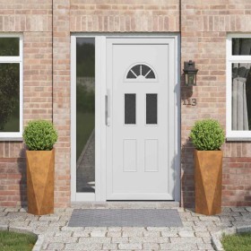 Jardinera 2 pcs Oxidado 30 x 30 x 75 cm Acero autopatinable