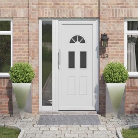 Jardinera 2 pcs Plateado 40 x 40 x 75 cm Acero inoxidable