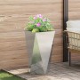 Jardinera 2 pcs Plateado 40 x 40 x 75 cm Acero Galvanizado en Maceteros y jardineras | Comprar online en Foro24