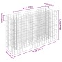 Arriate de gaviones de acero galvanizado 90x30x60 cm