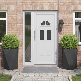 Jardinera 2 pcs Negro 50 x 50 x 75 cm Acero en Maceteros y jardineras | Comprar online en Foro24