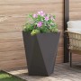 Jardinera 2 pcs Negro 50 x 50 x 75 cm Acero en Maceteros y jardineras | Comprar online en Foro24
