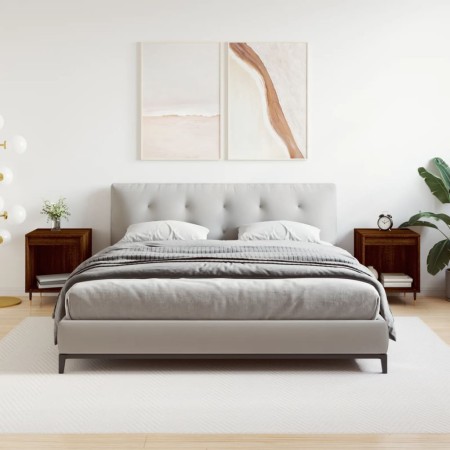 Nachttische, 2 Stück, Eichenbraun, Holzwerkstoff, 40 x 35 x 50 cm von vidaXL, Nachttische - Ref: Foro24-830715, Preis: 38,27 ...