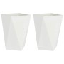 Jardinera 2 pcs 50 x 50 x 75 cm Acero