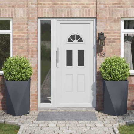 Jardinera 2 pcs Antracita 50 x 50 x 75 cm Acero en Maceteros y jardineras | Comprar online en Foro24