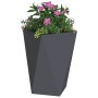 Jardinera 2 pcs Antracita 50 x 50 x 75 cm Acero en Maceteros y jardineras | Comprar online en Foro24