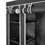 Fabric wardrobe with compartments and rods black 45x150x176 cm by vidaXL, Wardrobes - Ref: Foro24-240495, Price: 54,80 €, Dis...