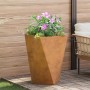 Jardinera 2 pcs Oxidado 50 x 50 x 75 cm Acero autopatinable en Maceteros y jardineras | Comprar online en Foro24