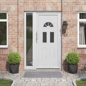 Jardinera 2 pcs Negro 30 x 30 x 30 cm Acero