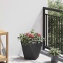 Jardinera 2 pcs Negro 30 x 30 x 30 cm Acero