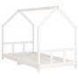 Estructura de cama para niños madera de pino blanco 90x200 cm