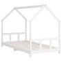 Estructura de cama para niños madera de pino blanco 90x200 cm
