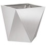 Jardinera 2 pcs Plateado 30 x 30 x 30 cm Acero inoxidable