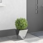 Jardinera Plateado 30 x 30 x 30 cm Acero Galvanizado