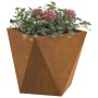 Jardinera 2 pcs Oxidado 30 x 30 x 30 cm Acero autopatinable en Maceteros y jardineras | Comprar online en Foro24