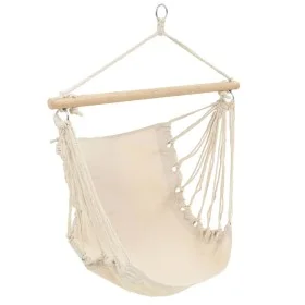Columpio/Hamaca grande de tela blanco crema de vidaXL, Hamacas - Ref: Foro24-40591, Precio: 51,03 €, Descuento: %