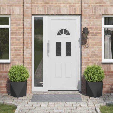 Jardinera 2 pcs Negro 40 x 40 x 40 cm Acero