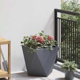 Jardinera Antracita 40 x 40 x 40 cm Acero en Maceteros y jardineras | Comprar online en Foro24
