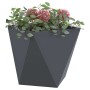 Jardinera 2 pcs Antracita 40 x 40 x 40 cm Acero