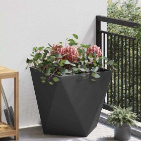 Jardinera Negro 50 x 50 x 50 cm Acero en Maceteros y jardineras | Comprar online en Foro24