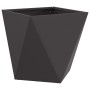 Jardinera 2 pcs Negro 50 x 50 x 50 cm Acero
