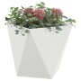 Jardinera 2 pcs 50 x 50 x 50 cm Acero