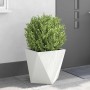 Jardinera 2 pcs 50 x 50 x 50 cm Acero
