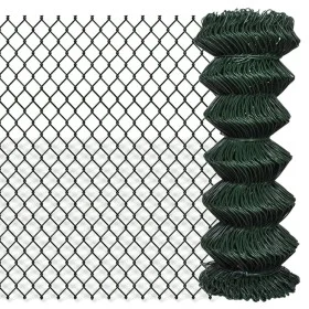 Green steel wire mesh fence 1x15 m by vidaXL, fence panels - Ref: Foro24-140344, Price: 61,81 €, Discount: %