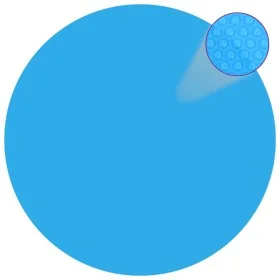 Round floating PE solar pool cover 455 cm blue by vidaXL, Pool covers - Ref: Foro24-90346, Price: 48,57 €, Discount: %