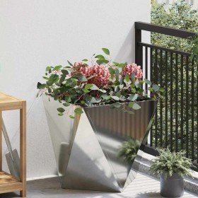 Jardinera Plateado 50 x 50 x 50 cm Acero Galvanizado en Maceteros y jardineras | Comprar online en Foro24