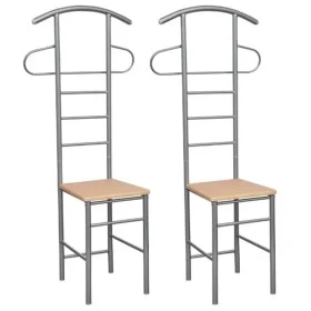 Galan Nachtstühle aus Metall, 2 Einheiten von vidaXL, Galanten in der Nacht - Ref: Foro24-60651, Preis: 87,51 €, Rabatt: %