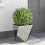 Jardinera 2 pcs Plateado 50 x 50 x 50 cm Acero Galvanizado