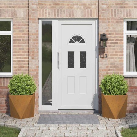 Jardinera 2 pcs Oxidado 50 x 50 x 50 cm Acero autopatinable