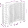 Arriate de gaviones de acero galvanizado 90x30x90 cm