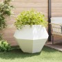 Jardinera 2 pcs 100 x 100 x 80 cm Acero