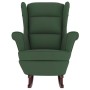 Rocking chair with wooden legs and dark green velvet stool by vidaXL, Rocking chairs - Ref: Foro24-3121232, Price: 328,82 €, ...
