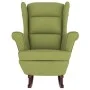 Rocking chair with wooden legs and light green velvet stool by vidaXL, Rocking chairs - Ref: Foro24-3121233, Price: 290,39 €,...