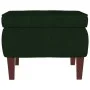 Rocking chair with wooden legs and dark green velvet stool by vidaXL, Rocking chairs - Ref: Foro24-3121232, Price: 335,68 €, ...
